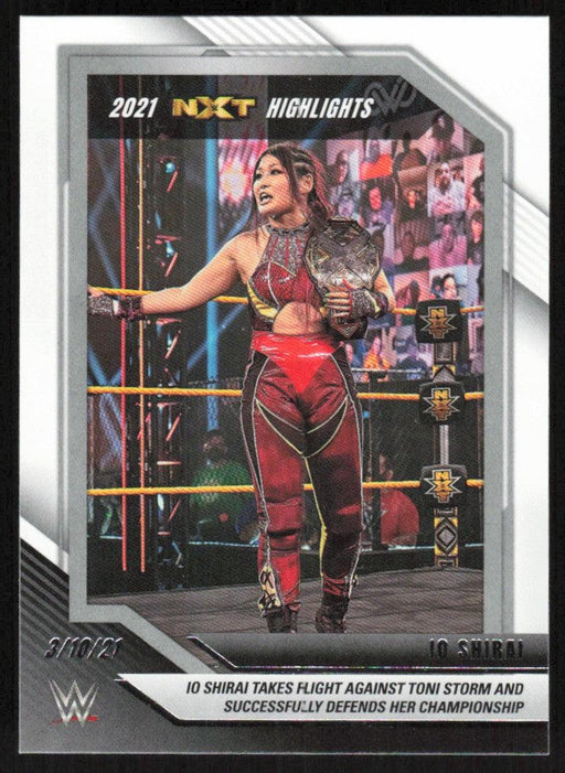 Io Shirai 2022 Panini WWE NXT # 7 2021 NXT Highlights NXT - Collectible Craze America