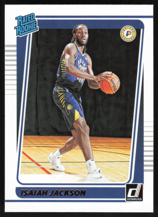 Isaiah Jackson 2021 Donruss Rated Rookie # 217 RC Indiana Pacers - Collectible Craze America