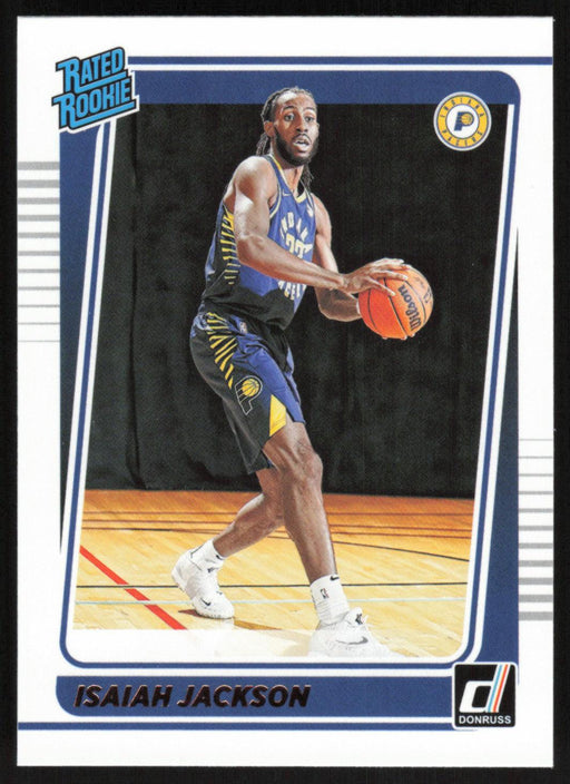 Isaiah Jackson 2021 Donruss Rated Rookie # 217 RC Indiana Pacers - Collectible Craze America