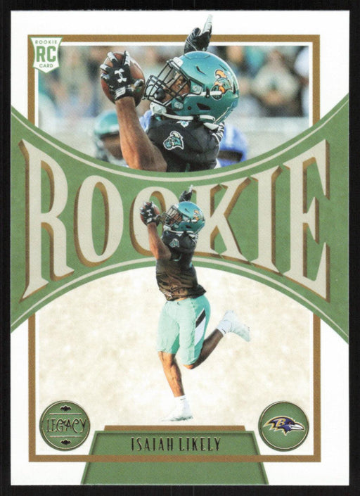 Isaiah Likely 2022 Panini Legacy Rookie # 177 RC Baltimore Ravens Base - Collectible Craze America