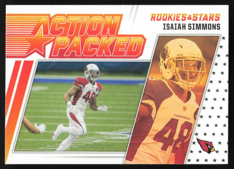 Isaiah Simmons 2021 Panini Rookie & Stars # AP-22 Action Packed Arizona Cardinals - Collectible Craze America