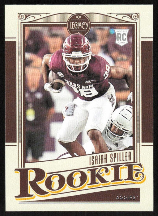 Isaiah Spiller 2022 Panini Chronicles Legacy Draft Picks # 24 RC Texas A&M Aggies - Collectible Craze America