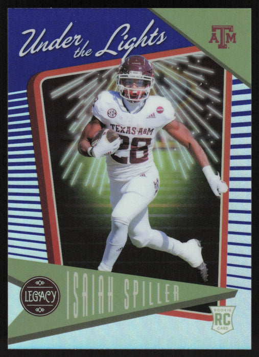 Isaiah Spiller 2022 Panini Legacy # UL-22 RC Sapphire Premium Edition 12/35 Texas A&M Aggies - Collectible Craze America