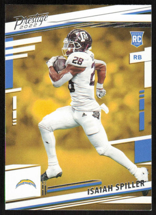 Isaiah Spiller 2022 Panini Prestige # 318 RC Los Angeles Chargers - Collectible Craze America