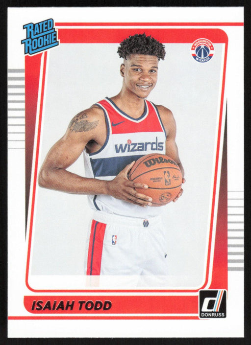 Isaiah Todd 2021 Donruss Rated Rookie # 237 RC Washington Wizards - Collectible Craze America