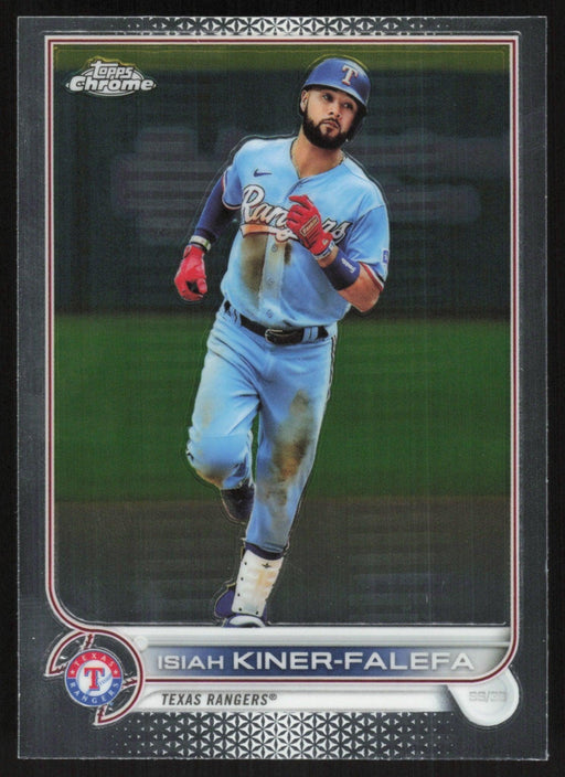 Isiah Kiner-Falefa 2022 Topps Chrome Baseball # 192 Texas Rangers Base - Collectible Craze America