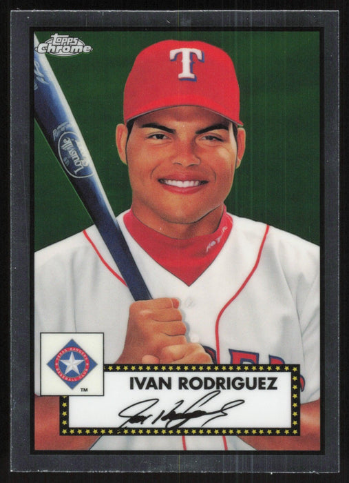 Ivan Rodriguez 2021 Topps Chrome Platinum Anniversary # 512 Texas Rangers - Collectible Craze America