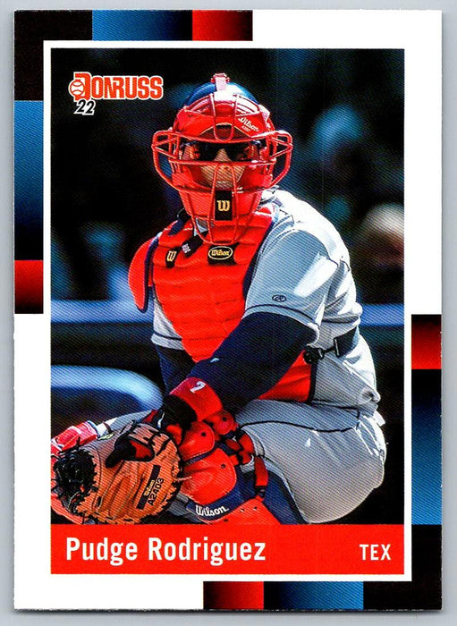 Ivan Rodriguez 2022 Donruss Baseball # 276 Pudge Variation Texas Rangers - Collectible Craze America