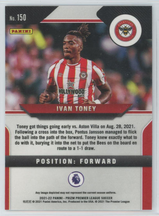 Ivan Toney 2021 Panini Prizm Premier League Soccer # 150 RC - Collectible Craze America