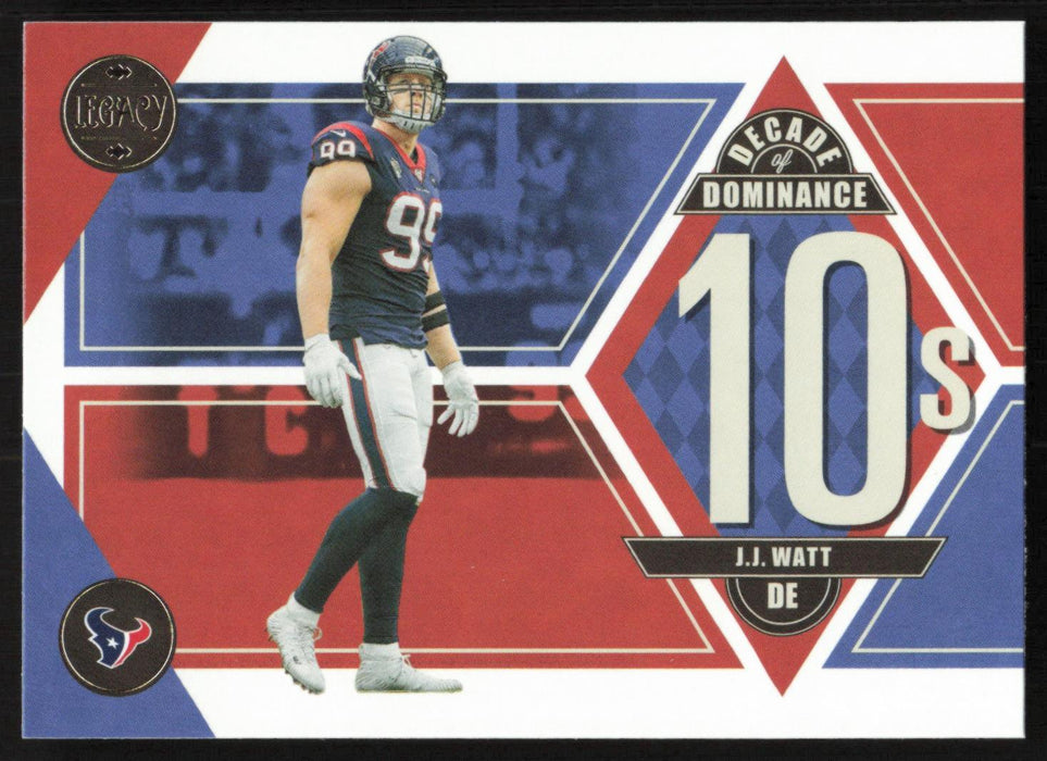 J.J. Watt 2022 Panini Legacy Decade of Dominance # DD-20 Houston Texans - Collectible Craze America