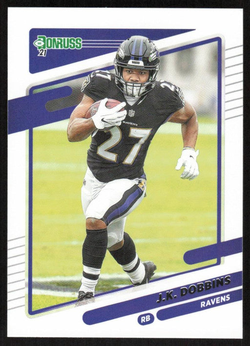 J.K. Dobbins 2021 Donruss Football # 210 Baltimore Ravens Base - Collectible Craze America