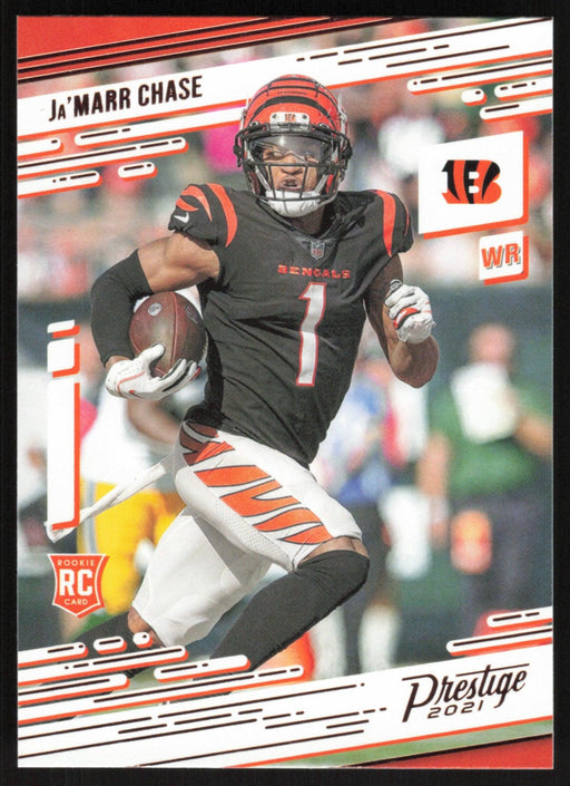 Ja'Marr Chase 2021 Panini Chronicles Prestige # 212 RC Cincinnati Bengals - Collectible Craze America