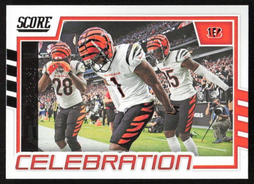 Ja'Marr Chase 2022 Panini Score Football # C-JC Celebration Cincinnati Bengals - Collectible Craze America