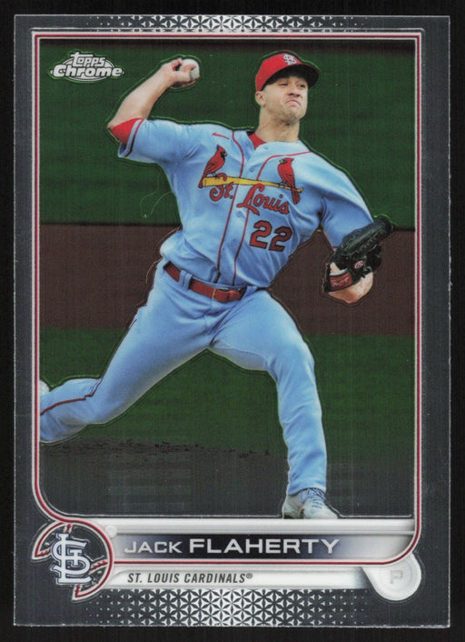 Jack Flaherty 2022 Topps Chrome Baseball # 195 St. Louis Cardinals Base - Collectible Craze America