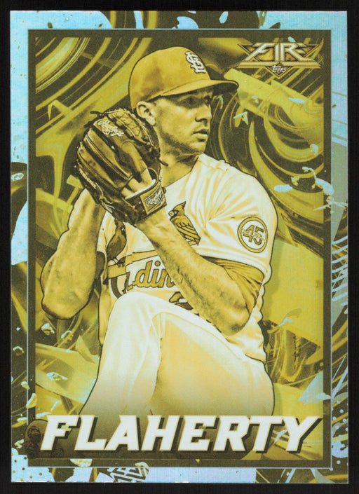 Jack Flaherty 2022 Topps Fire # 165 Gold Minted St. Louis Cardinals - Collectible Craze America