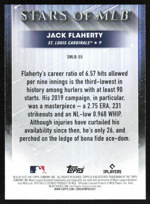 Jack Flaherty 2022 Topps Series 2 # SMLB-55 Stars of MLB St. Louis Cardinals - Collectible Craze America