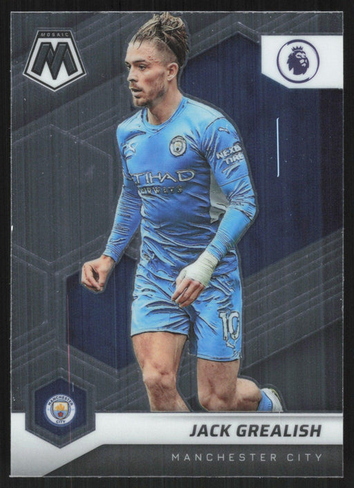 Jack Grealish 2021 Panini Mosaic Premier League # 15 Manchester City Base - Collectible Craze America