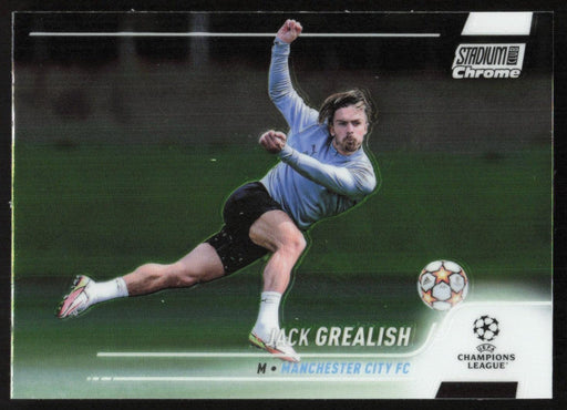 Jack Grealish 2021 Topps Stadium Club Chrome UEFA Champions League # 40 Manchester City FC Base - Collectible Craze America