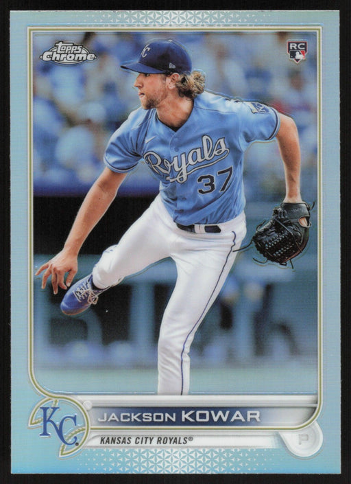 Jackson Kowar 2022 Topps Chrome Baseball # 188 RC Refractor Kansas City Royals - Collectible Craze America