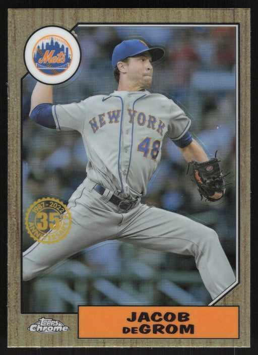 Jacob deGrom 2022 Topps Chrome # 87BC-7 1987 Topps New York Mets - Collectible Craze America