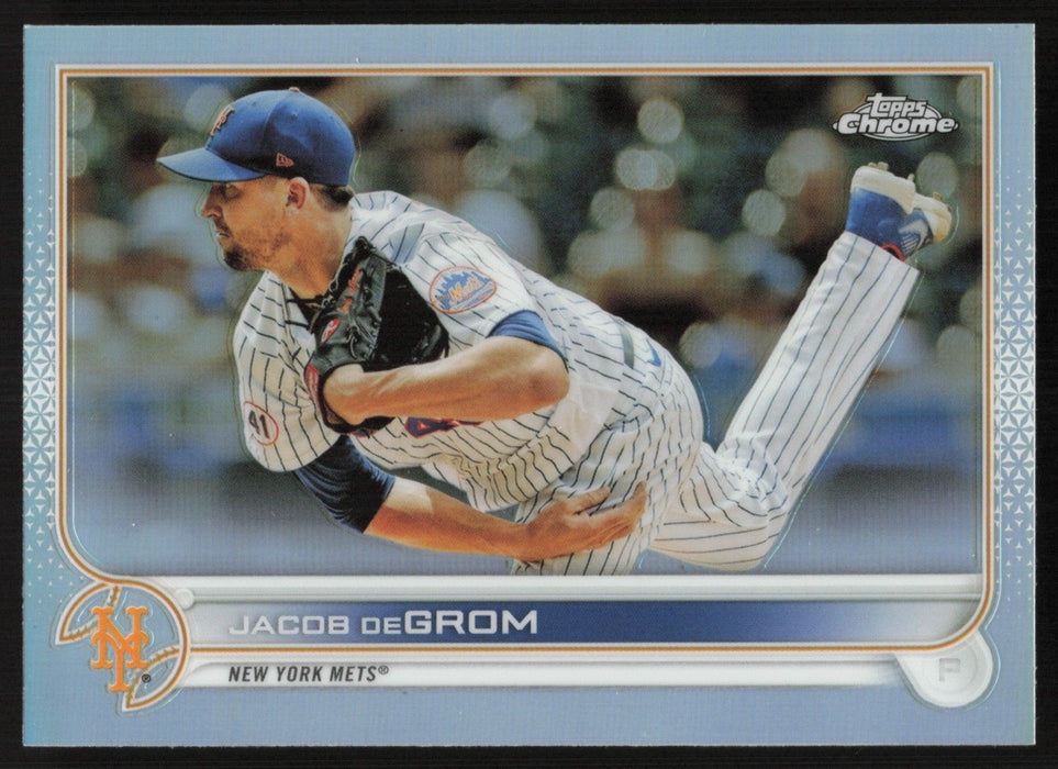 Jacob deGrom 2022 Topps Chrome Baseball # 125 Refractor New York Mets - Collectible Craze America