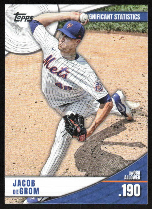 Jacob deGrom 2022 Topps Series 2 # SS-23 Significant Statistics New York Mets - Collectible Craze America