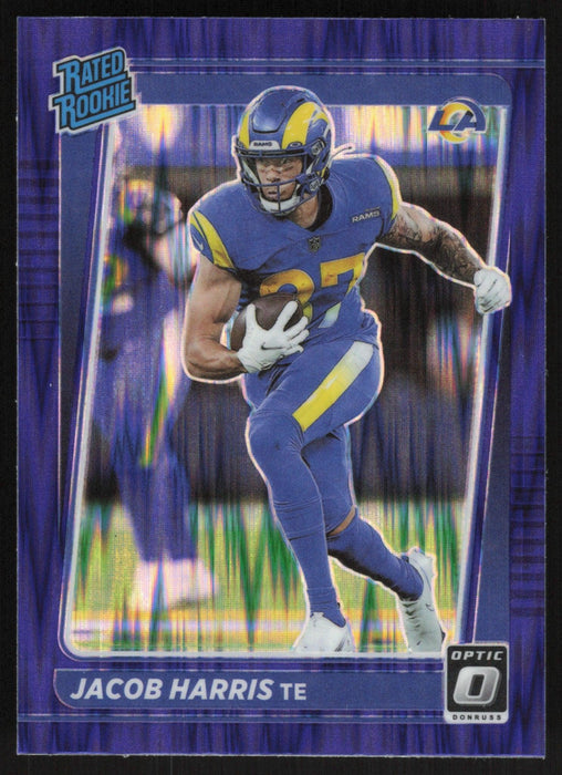 Jacob Harris 2021 Donruss Optic Rated Rookie # 238 RC Purple Shock Los Angeles Rams - Collectible Craze America