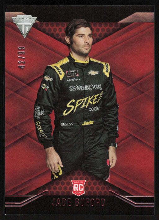 Jade Buford 2022 Panini Chronicles Racing Titanium # 18 RC Red 42/99 - Collectible Craze America