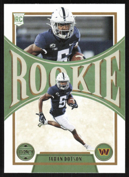 Jahan Dotson 2022 Panini Legacy Rookie # 153 RC Washington Commanders Base - Collectible Craze America