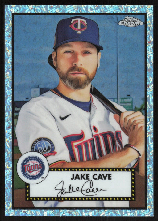 Jake Cave 2021 Topps Chrome Platinum Anniversary # 525 Platinum Mini Diamonds Minnesota Twins - Collectible Craze America