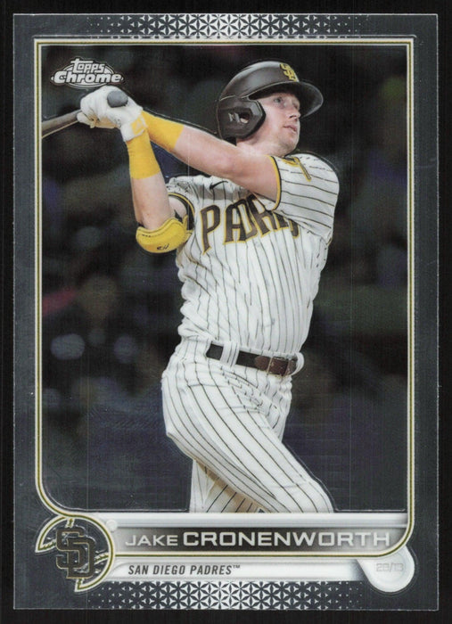 Jake Cronenworth 2022 Topps Chrome Baseball # 172 San Diego Padres Base - Collectible Craze America