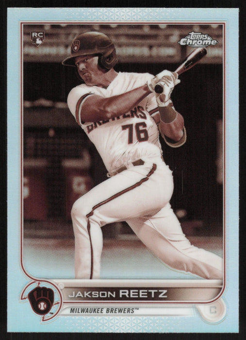 Jakson Reetz 2022 Topps Chrome # 157 RC Sepia Refractor Milwaukee Brewers - Collectible Craze America