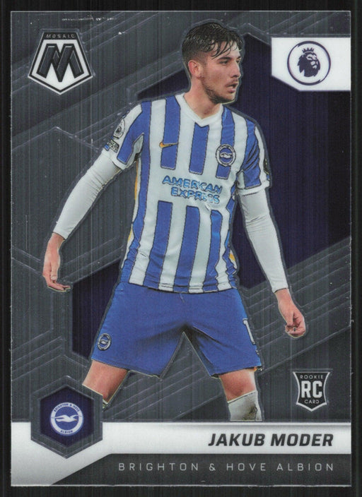 Jakub Moder 2021 Panini Mosaic Premier League # 114 RC Brighton & Hove Albion Base - Collectible Craze America