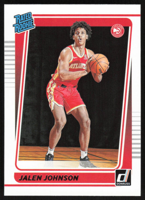 Jalen Johnson 2021 Donruss Rated Rookie # 231 RC Atlanta Hawks - Collectible Craze America