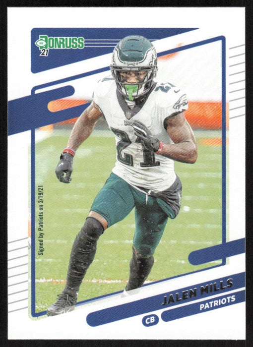 Jalen Mills 2021 Donruss Football # 113 New England Patriots Base - Collectible Craze America