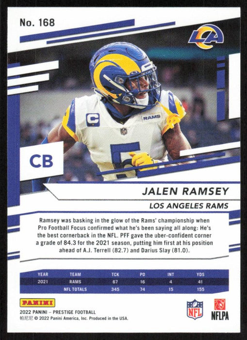 Jalen Ramsey 2022 Panini Prestige # 168 Los Angeles Rams - Collectible Craze America