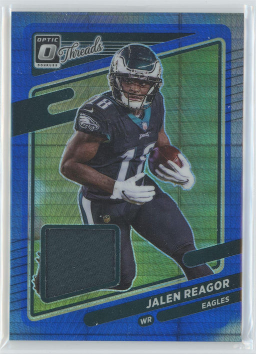 Jalen Reagor 2021 Donruss Optic Threads # TH-8 Hyper Prizm Patch Philadelphia Eagles - Collectible Craze America