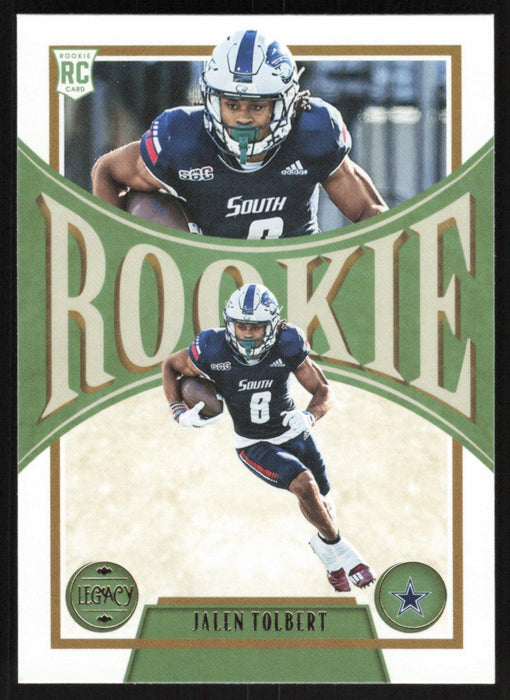 Jalen Tolbert 2022 Panini Legacy Rookie # 162 RC Dallas Cowboys Base - Collectible Craze America