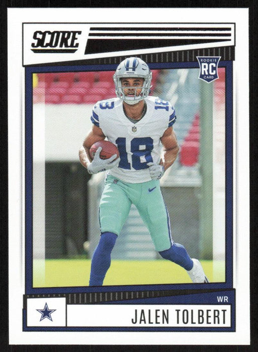 Jalen Tolbert 2022 Panini Score Football # 385 RC Base Dallas Cowboys - Collectible Craze America