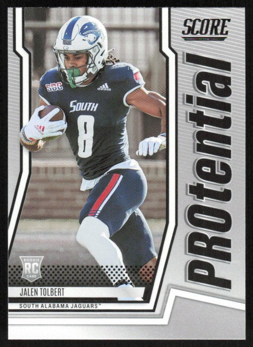 Jalen Tolbert 2022 Panini Score Football # P-JT RC PROtential South Alabama Jaguars - Collectible Craze America