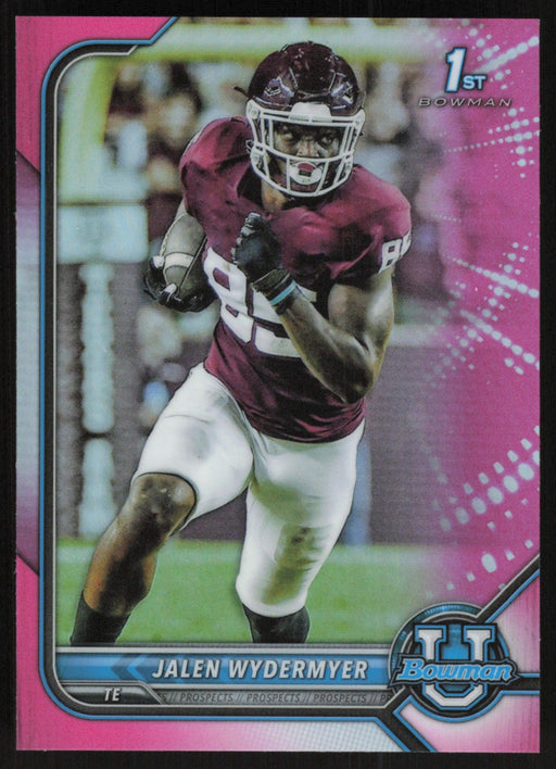 Jalen Wydermyer 2021 Bowman University Football # 63 1st Pink Prizm Texas A&M Aggies - Collectible Craze America