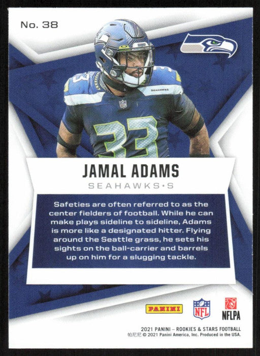 Jamal Adams 2021 Panini Rookies & Stars # 38 Seattle Seahawks Base - Collectible Craze America