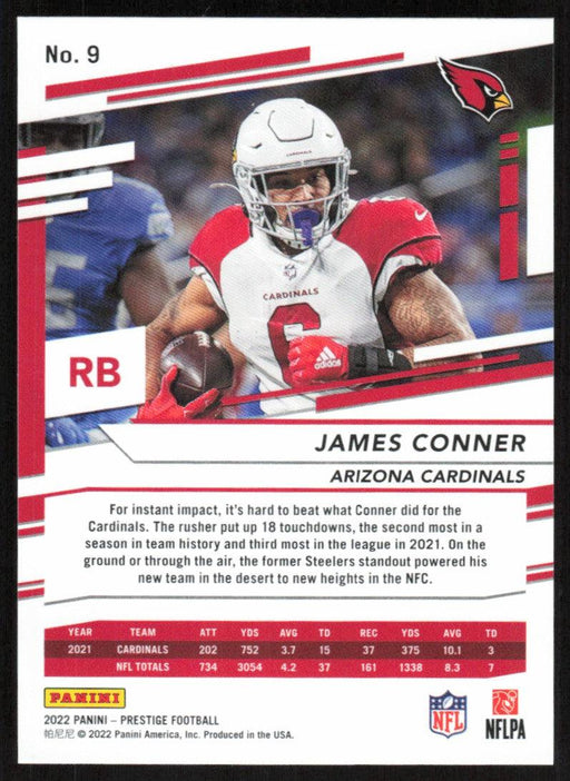 James Conner 2022 Panini Prestige # 9 Arizona Cardinals - Collectible Craze America