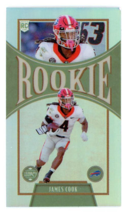 James Cook 2022 Panini Legacy Rookies Premium Edition Mini Silver # 200 RC Buffalo Bills - Collectible Craze America