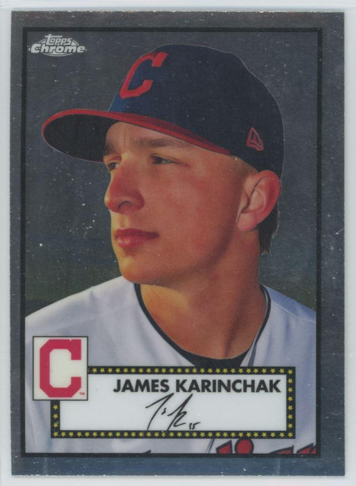 James Karinchak 2021 Topps Chrome Platinum Anniversary # 327 Cleveland Indians - Collectible Craze America