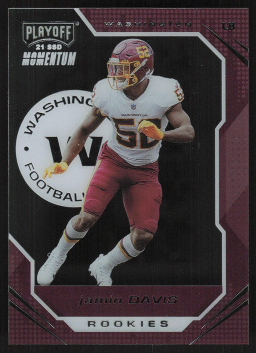 Jamin Davis 2021 Panini Chronicles Playoff Momentum Rookies # PMR-39 RC Washington Football Team - Collectible Craze America