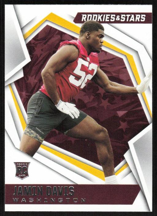 Jamin Davis 2021 Panini Rookies & Stars # 179 RC Washington Football Team Base - Collectible Craze America