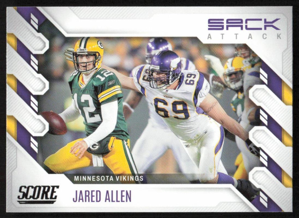 Jared Allen 2022 Panini Score Football # SA-JA Sack Attack Minnesota Vikings - Collectible Craze America