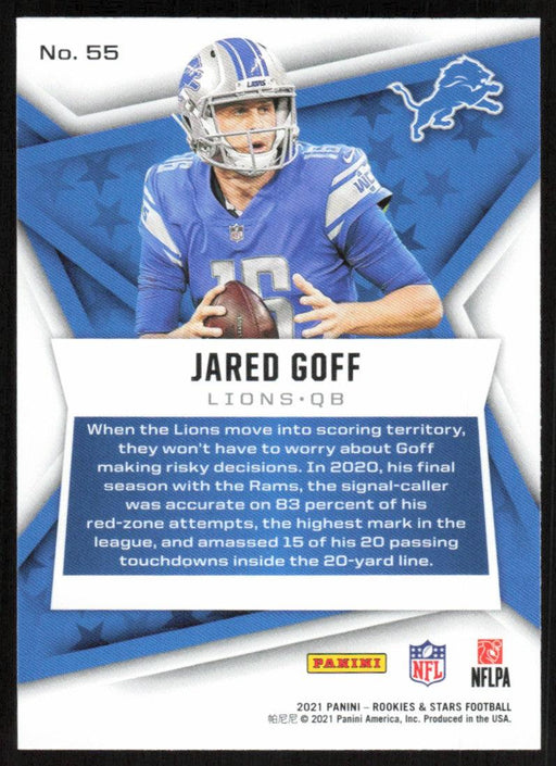 Jared Goff 2021 Panini Rookies & Stars # 55 Detroit Lions Base - Collectible Craze America