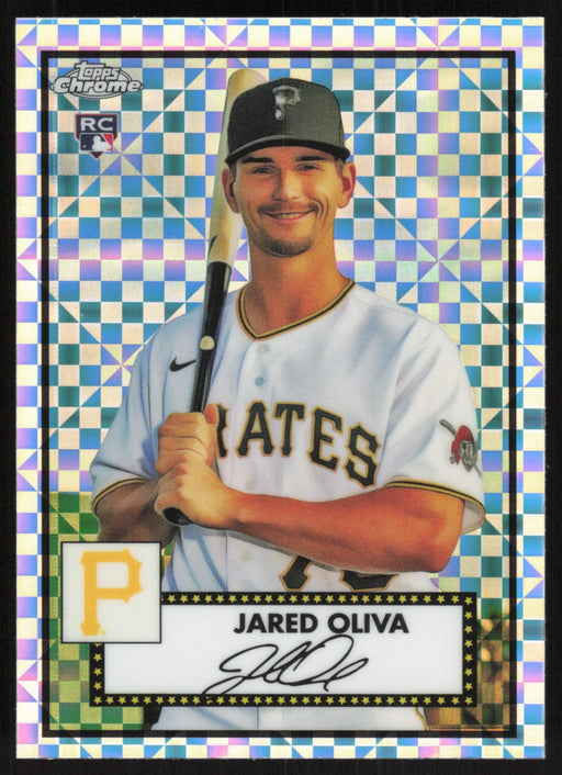 Jared Oliva 2021 Topps Chrome Platinum Anniversary # 79 RC X-Fractor Pittsburgh Pirates - Collectible Craze America